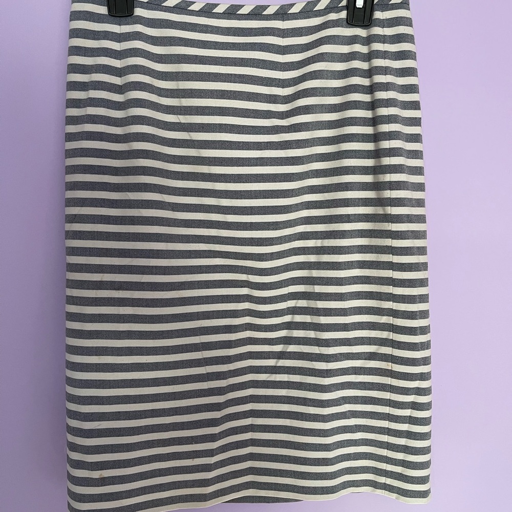 Calvin Klein Striped Pencil Skirt